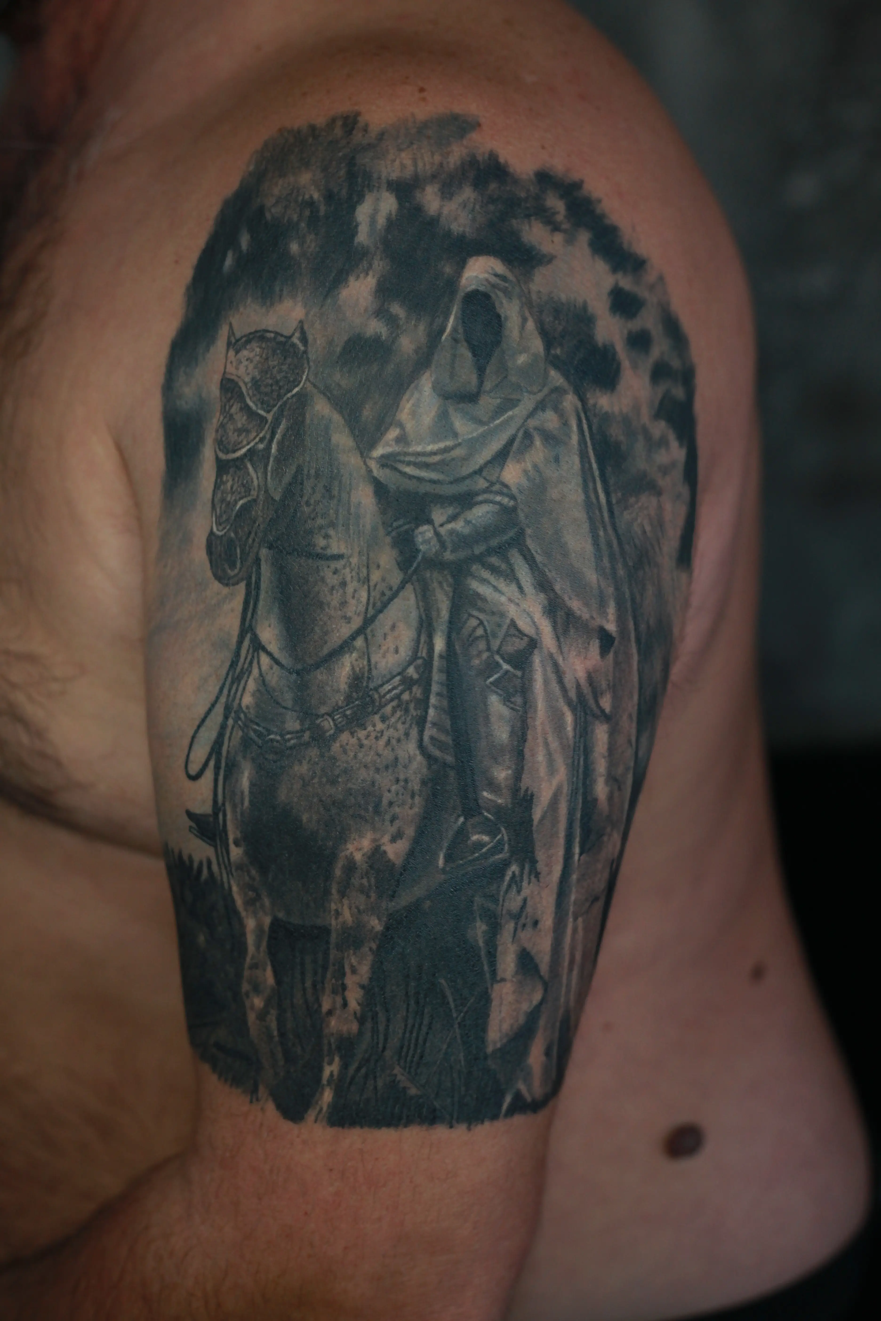 Konjanik - detalj tetovaže 2